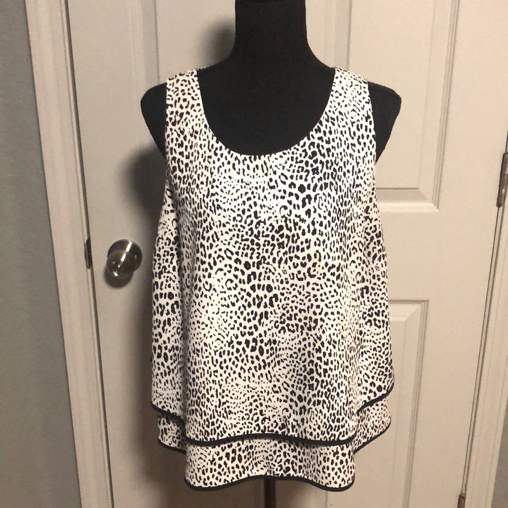 Worthington shirt two layers, size LP animal print